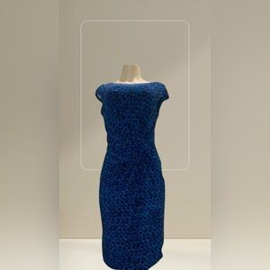 Lauren Ralph Lauren Women's Blue Shift Dress - Size 10 - RN 41381 / CA 56658